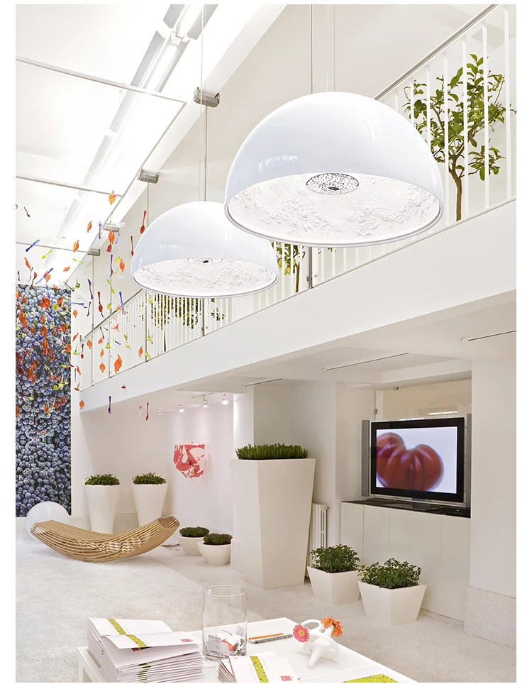 Современные Полимерные светодиодные подвесные люстры простой светильник в виде