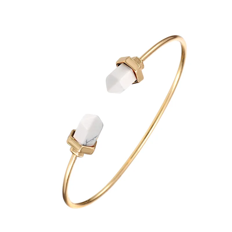 Тигр Тотем 2017 натуральный камень красочные золотой покрытием открытие браслеты