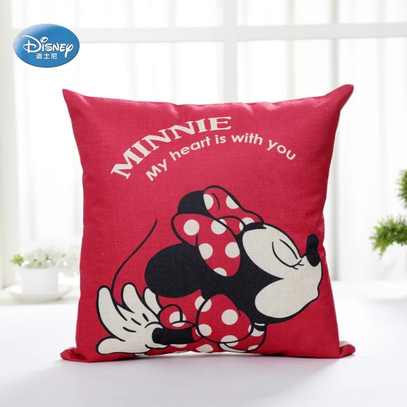 

Disney Cartoon Mickey Minnie Mouse Princess Decorative/nap Pillow Cases Cover 1Pcs Pillowsham Cushion Cover for Children 45x45cm