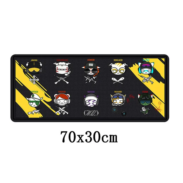 NO.2 SIANCS XL, большой игровой коврик для мыши, геймер, 70x30 см, Rainbow Six Siege, коврик для мыши, резиновый, для компьютера, ноутбука, стола, клавиатуры, коврик - Цвет: NO.2