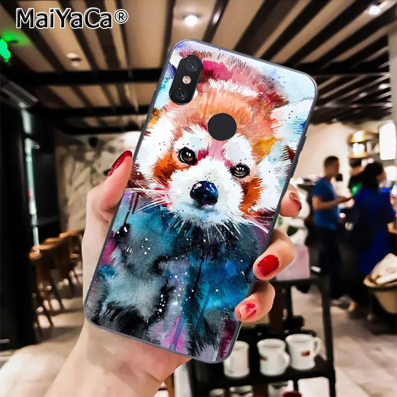 MaiYaCa модный енот красная панда лиса дизайн чехол для телефона для Xiaomi Redmi4X 6A S2 Go Redmi 5 5Plus Note4 Note5 7 Note6Pro