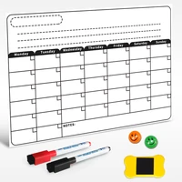 yibai magnetic monthly planner dry erase board for fridge and home school with free gift