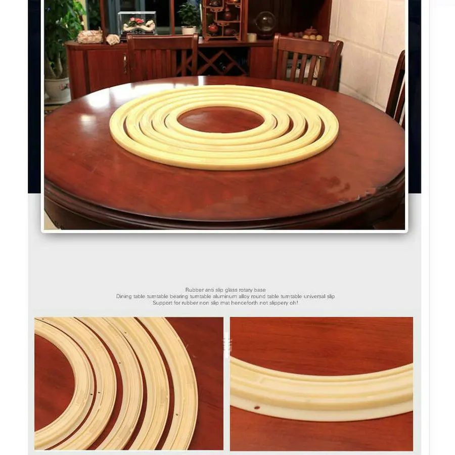 HQ Environmental Anti Slip ABS Material 32IN/80CM OD Swivel Turn Table Larizonay Lazy Susan for Round Dining Table