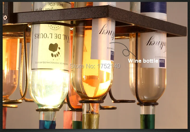 

Creative bar table lighting deco art pendant lights. wine bottle droplight. suspension glass bottle light dining room/restaurant