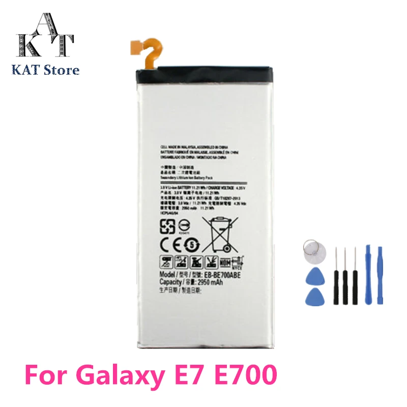 EB BE700ABE 2950 мАч батарея для телефона Samsung Galaxy E7 E700 E7000 E700F Замена батареи высокое