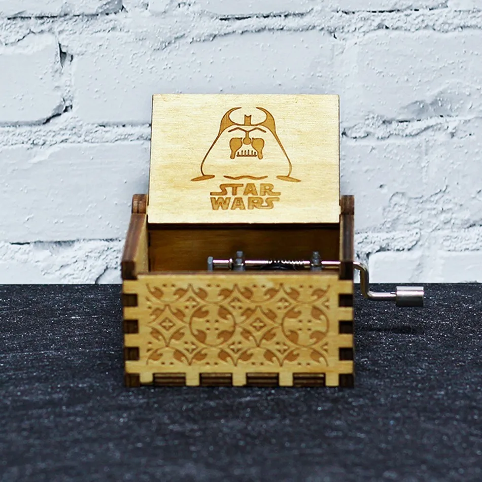 Star War Два цвета Жемчуг дракона GT деревянная рукоятка Игра престолов Amelie Звездные войны Juego de Tronos музыкальная шкатулка тема Рождественский подарок - Цвет: Star War