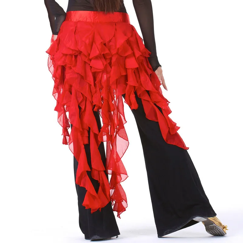 Chiffon Belly Dance Hip Scarf 9 Tails Bellydance Scarf For Women Oriental Dance Costume Accessories Bellydance Belt