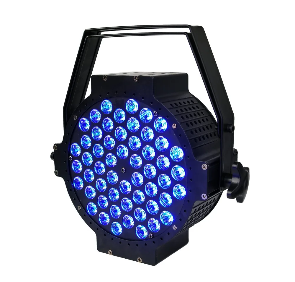 Китайский плоский светодиодный прожектор для дискотеки 54x3 Вт мини 64 сцены