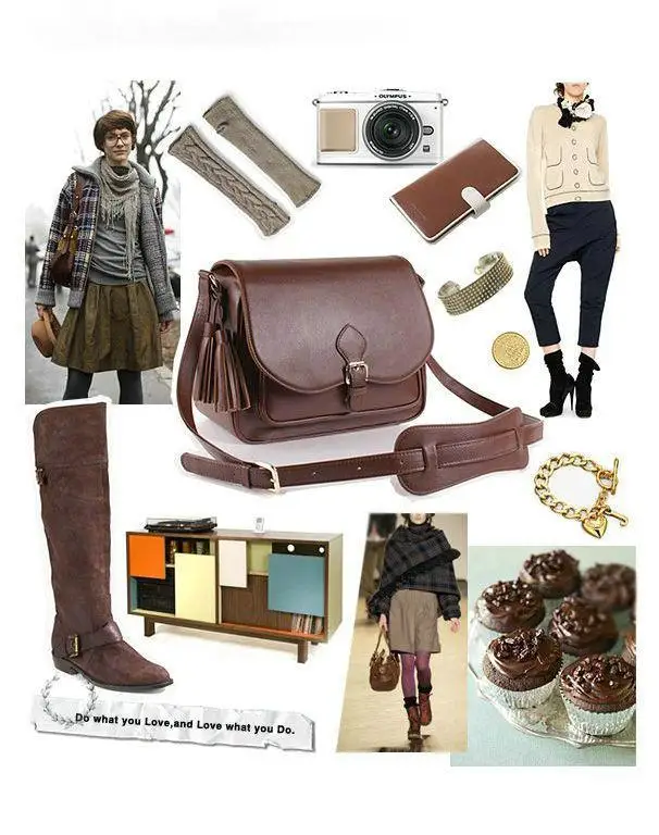 Кофейный чехол из искусственной кожи для зеркального фотоаппарата Nikon Canon Sony Fuji