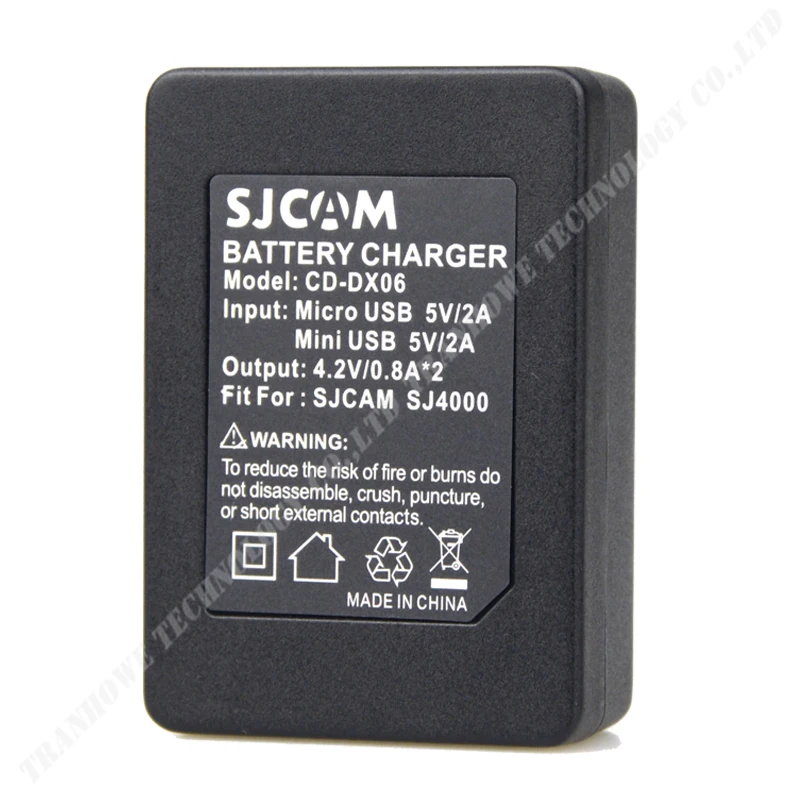Бесплатная доставка! Оригинальный литиевый аккумулятор SJCAM с двойным зарядным