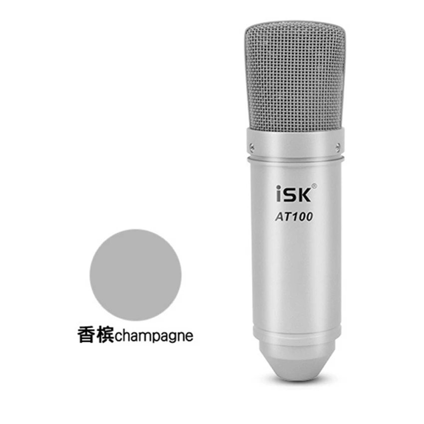 Оригинальный динамический конденсатор ISK AT100 проводная запись микрофон