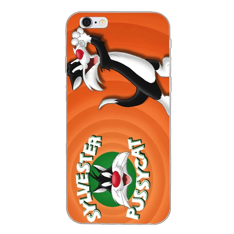 Looney Tunes Сильвестр для iPhone X XR XS Max 8 7 plus 6s 6 plus SE 5S 5c 5 4S 4 iPod Touch мягкий чехол телефона - Цвет: Tunes-Sylvester-A-07