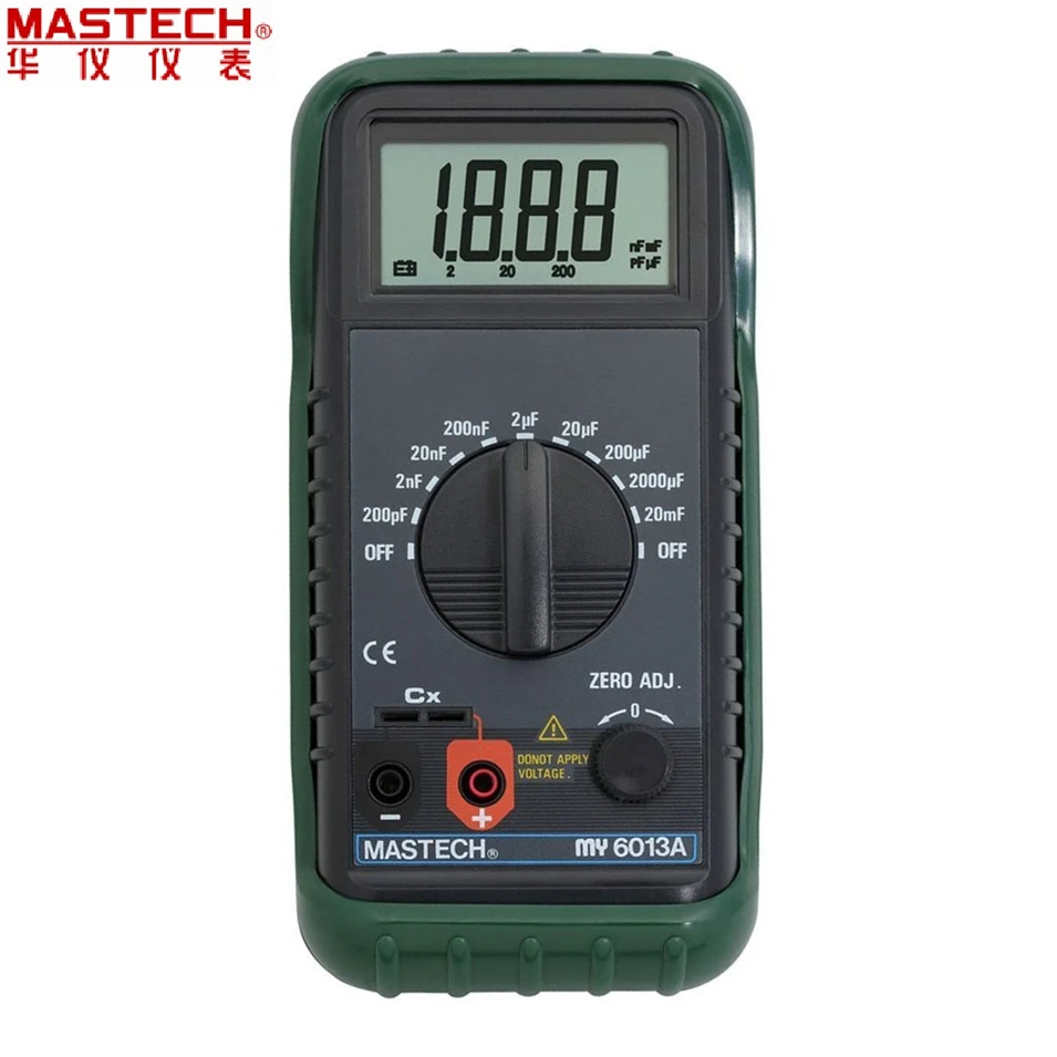 Тестер конденсатора MASTECH MS6013A (MY6013A) портативный цифровой измеритель емкости tetrep
