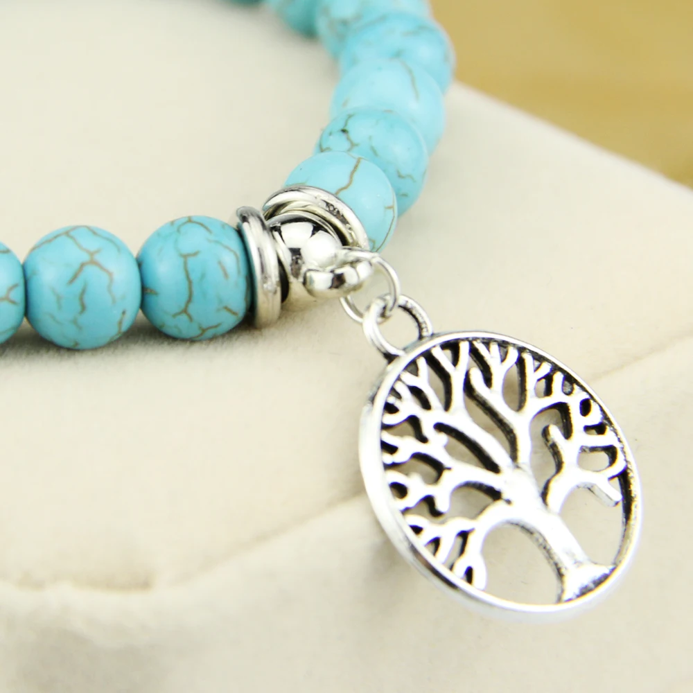 Дропшиппинг Античная голова Шарм с Лава оникс бирюзы натуральный камень Набор