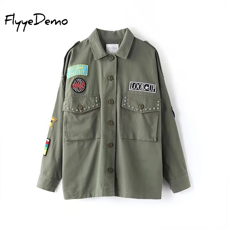 Вышивка куртка осень 2017 г. аппликации baisc Пальто для будущих мам отложным