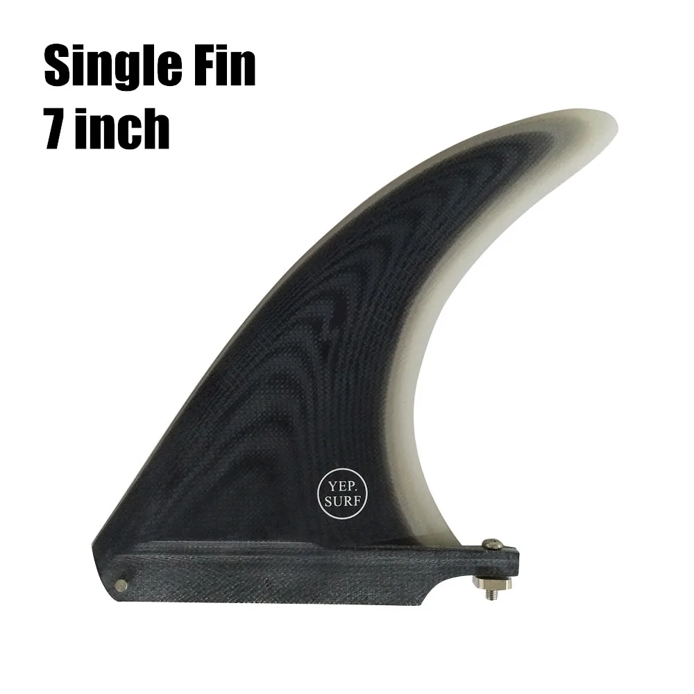 Surfboard Fin 7 inch Length Paddle board Longboard Single Fins Surfboard Center Fins High Sale Fiberglass Fin