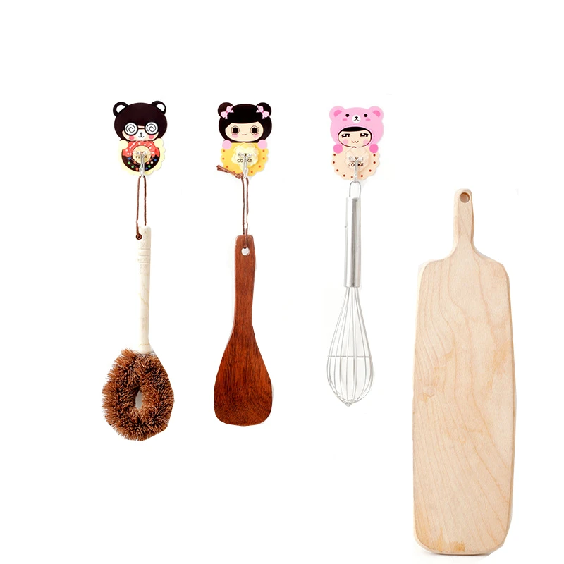 Мультяшный прочный липкий штатив-органайзер для ключей держатель одежды пальто