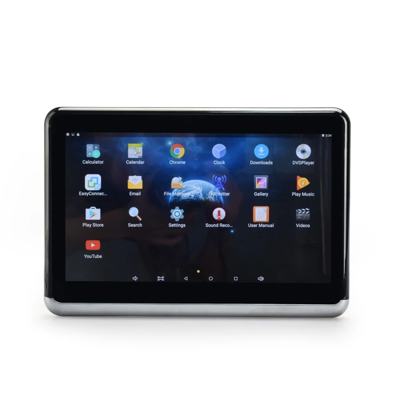 QUIDUX Android 6,0 Автомобильный подголовник 10,1 дюймов HD экран dvd-плеер Поддержка wifi/HDMI/USB/TF/BT ram 1 ГБ набор логотип Приложение скачать
