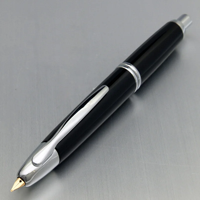 black Пилот монолитным 18 каратного золота ПРЕСС перьевая ручка FC1500RR - Цвет: black