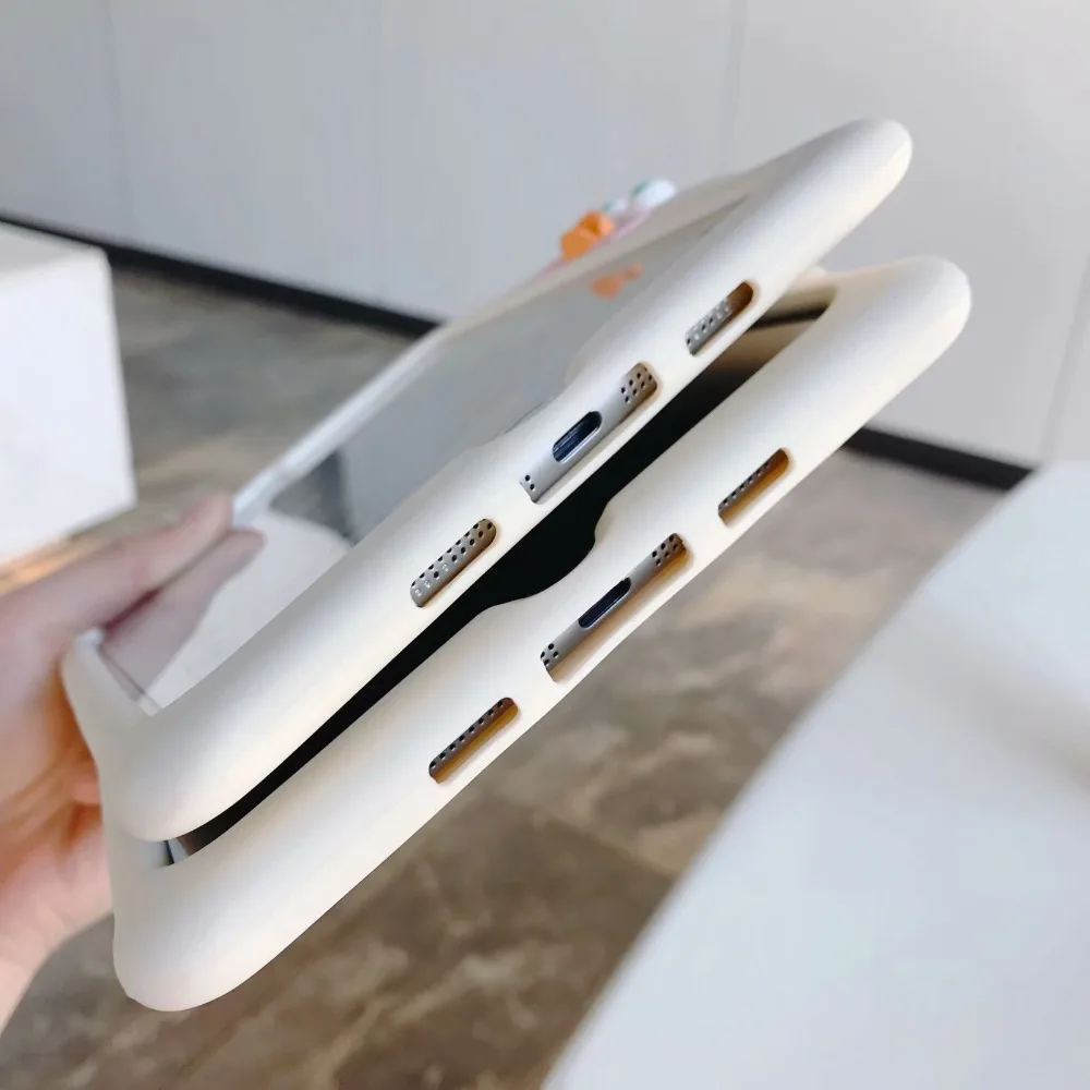 Силиконовый чехол с мультяшной уткой для IPad 9 7 2017 2018 Pro Air 1 2 детский безопасный