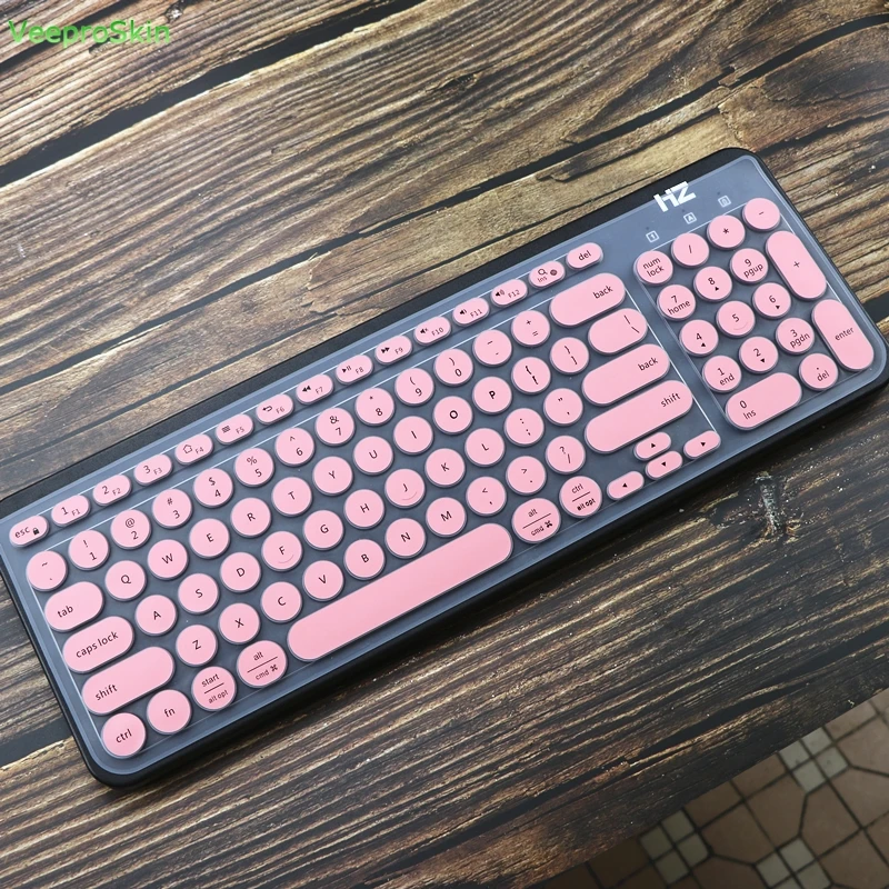 Pink Силиконовая клавиатура для ноутбука для logitech K780, многофункциональная беспроводная клавиатура K 780, защита кожи - Цвет: Pink