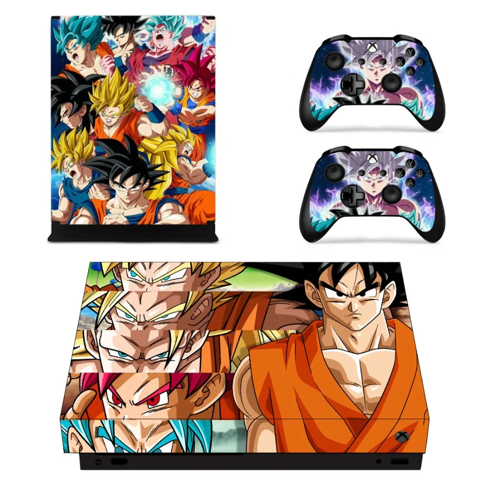 Драконий жемчуг супер Z Goku Лицевая панель консоль и наклейка на контроллер для Xbox