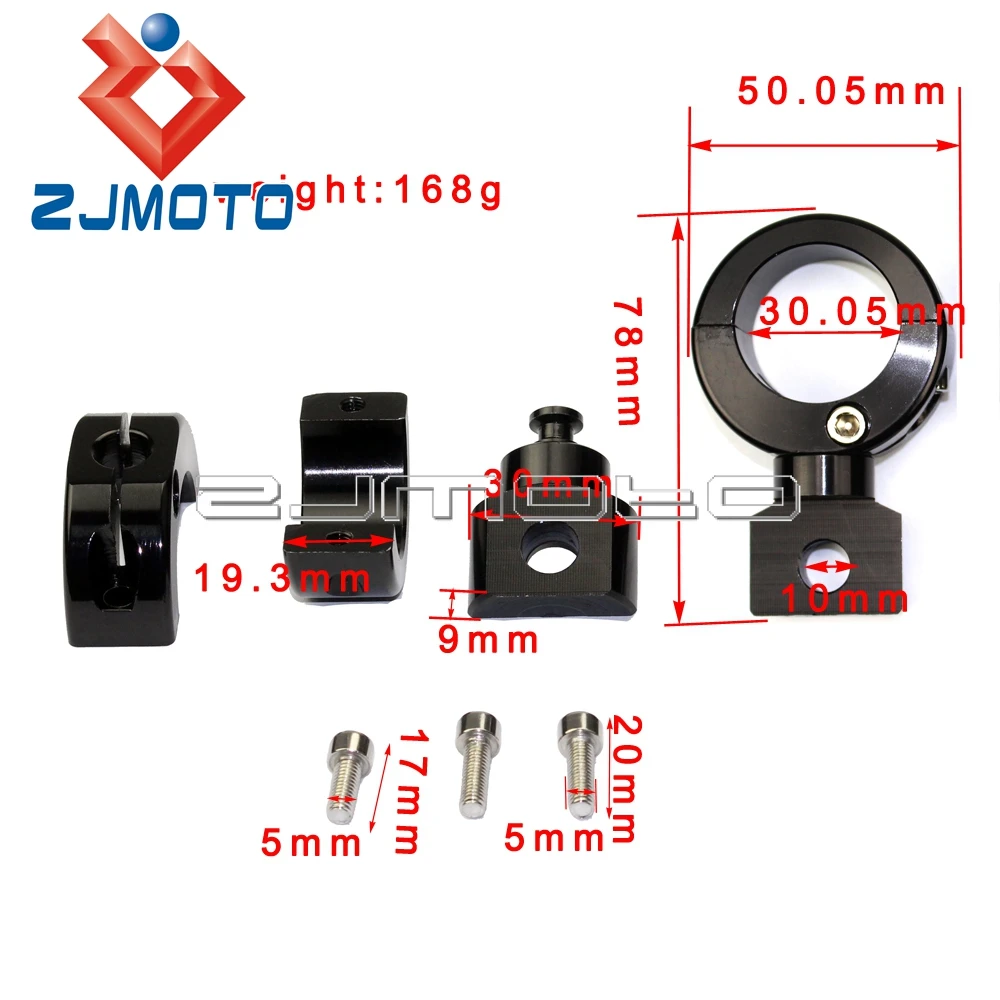 Алюминиевый кронштейн для кресветильник на руль мотоцикла 1/5 дюйма | Автомобили и