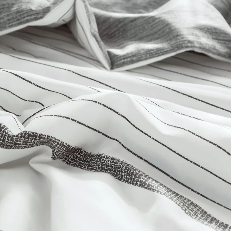 Серый в полоску белый 1 шт. постельное белье из хлопка/мягкое летнее одеяло/150x200 см