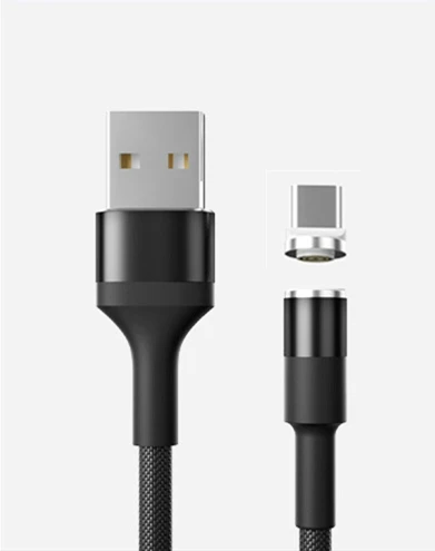 Black Color Магнитный кабель 5 V/3A 9В/1.67A Плетеный светодиодный Тип C Micro usb-кабель для передачи данных(синхронизации) и зарядки USB с магнитными разъемами для Зарядное устройство кабель для передачи данных для iPhone samsung huawei Xiaomi - Тип штекера: Black Color