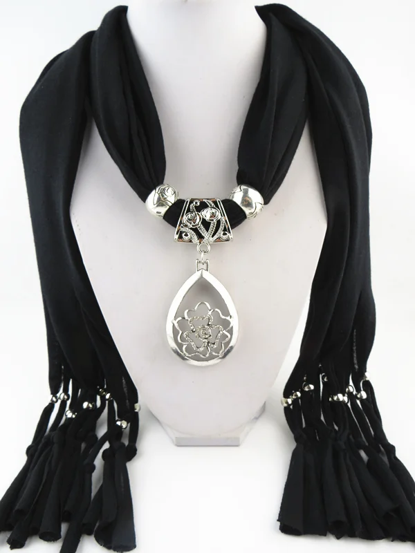 Модные ювелирные изделия Женские Ювелирные шарф полиэстер кулон новый дизайн