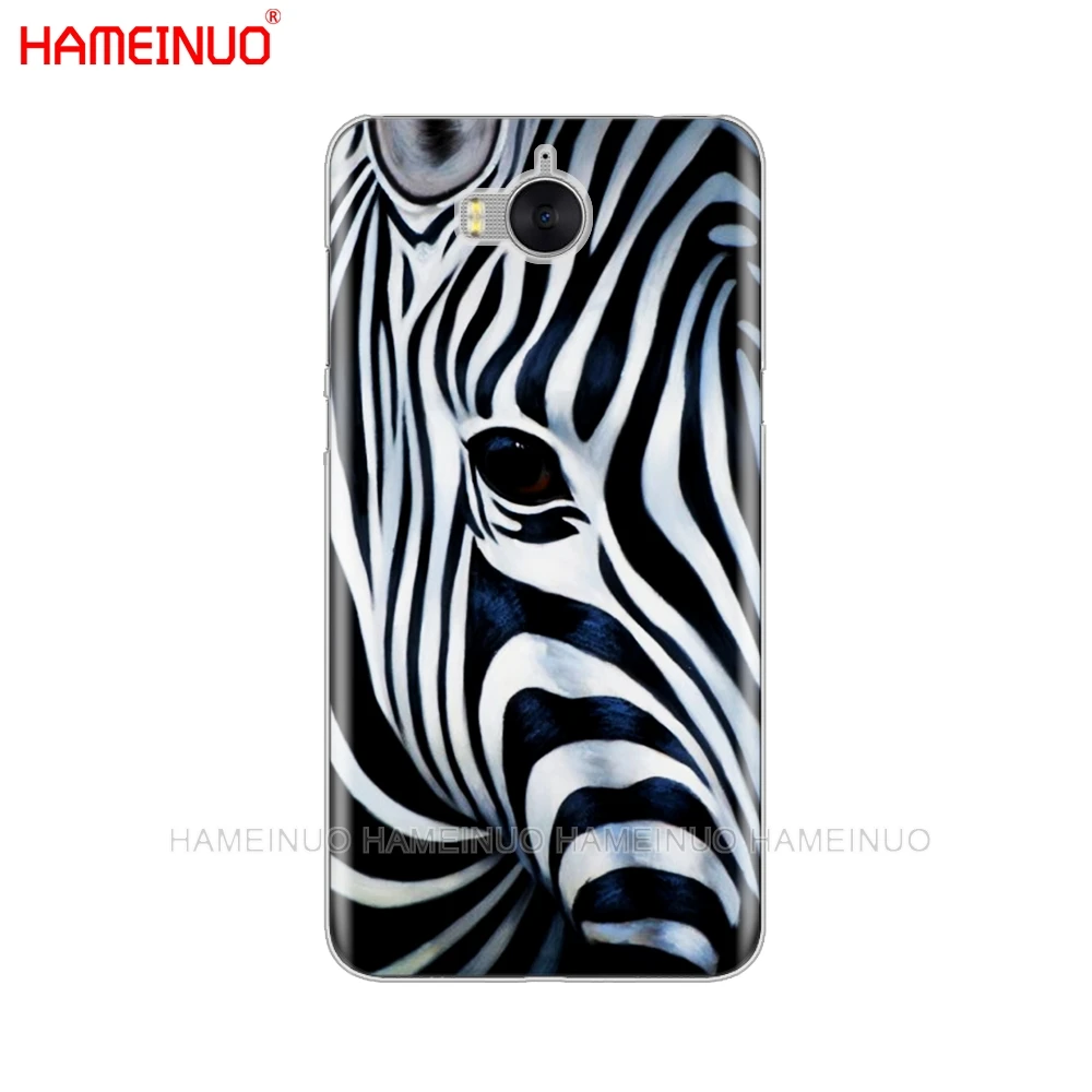 HAMEINUO Полосатый черный и белый чехол для мобильного телефона huawei honor 3C 4X 4C 5C 5X 6 7 Y3 Y6
