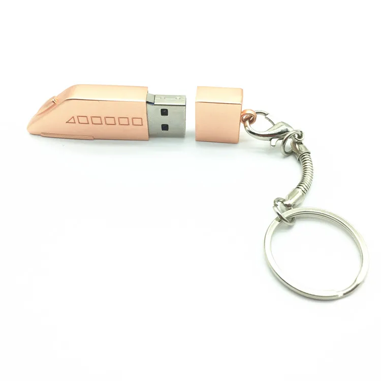 Металлический USB флеш накопитель в форме головки поезда флэш карта памяти с