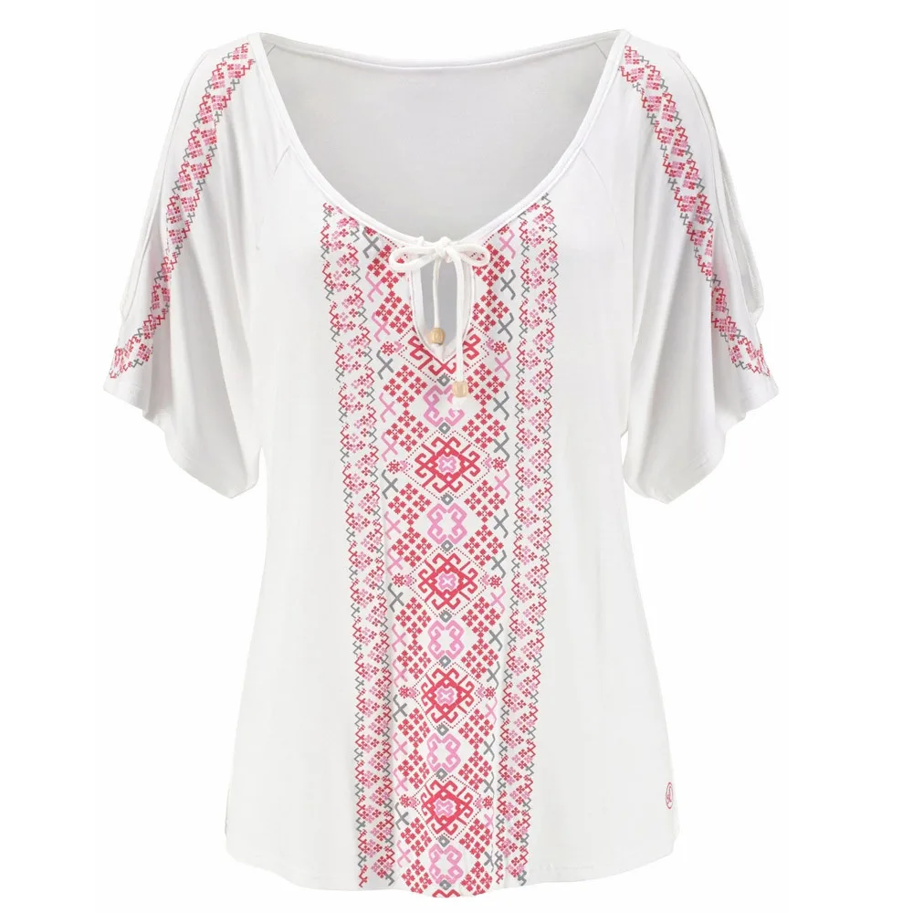 Женская летняя рубашка с коротким рукавом и принтом топы Милая футболка blusas Camiseta
