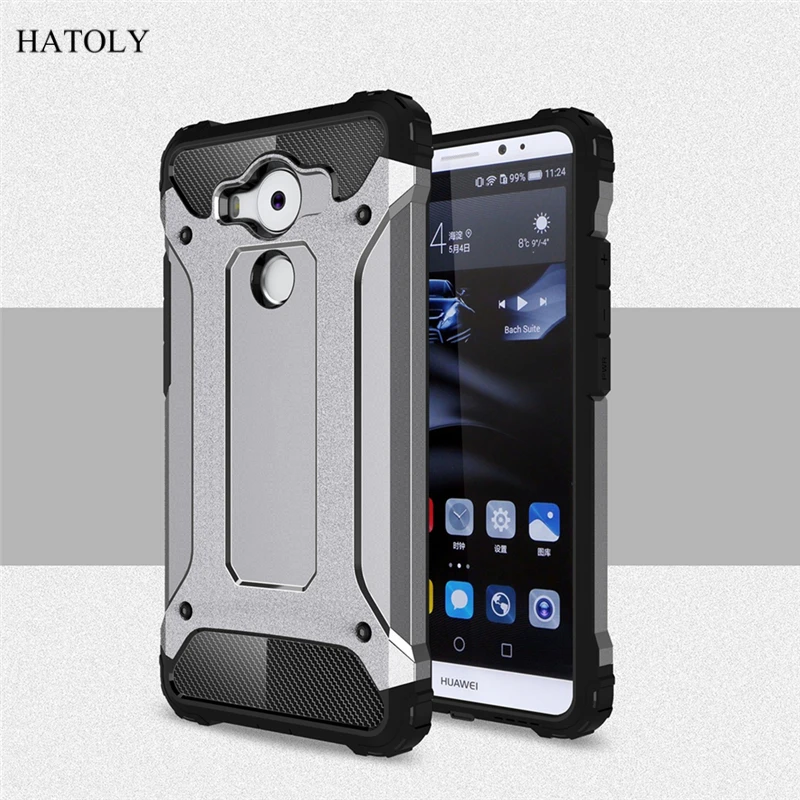 For Huawei Mate 8 Case Silicone Rubber Armor Shell Hard PC Back Phone Cover Protective | Мобильные телефоны и аксессуары