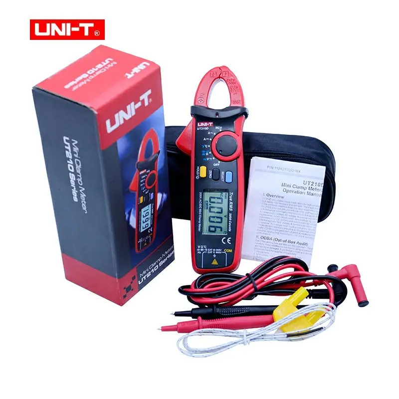 UT210D Цифровой клещи UNI-T UT210E UT210D; True RMS мультиметр; AC DC Напряжение Ток Емкость тестер+ USB напряжение тока монитор - Цвет: UT210D
