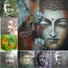 Пейзаж Статуя Будды домашний декор вышивка узор полная дрель Смола 5D алмазные картины 3D наборы для вышивки крестом мозаичные наклейки