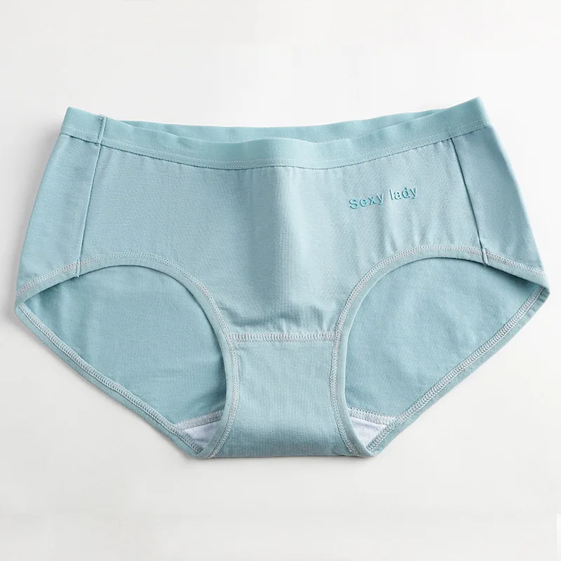 Fashion Flower Embroidered Cotton Panties Women Underwear Sexy Lingerie Thongs Underpants Ladies Pink Seamless Briefs 2pcs |