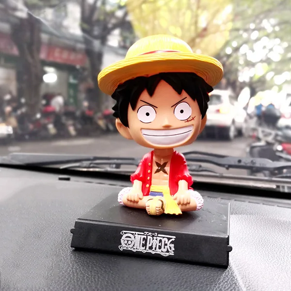 Luffy Новинка, высокое качество, забавная кукла, машинка, качающаяся головой, игрушка обезьяна Д. Луффи, украшение на приборную панель, украшения, автозапчасти, аксессуары для интерьера - Название цвета: Luffy