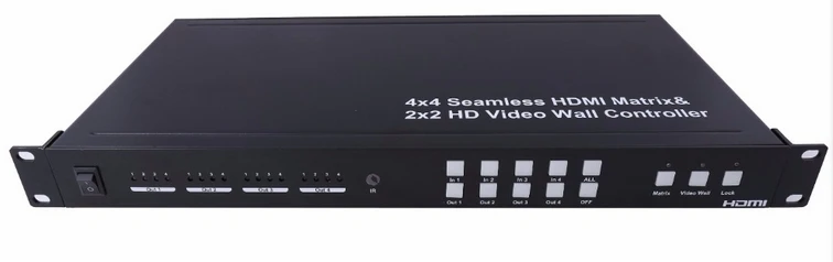 Бесшовная Матрица HDMI 4x4 бесшовная 2x2 настенный ЖК контроллер