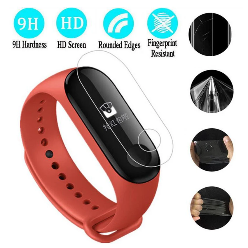 3 шт. Защитная пленка для Miband3 Mi band HD ультратонкая против царапин Xiaomi Band | Мобильные