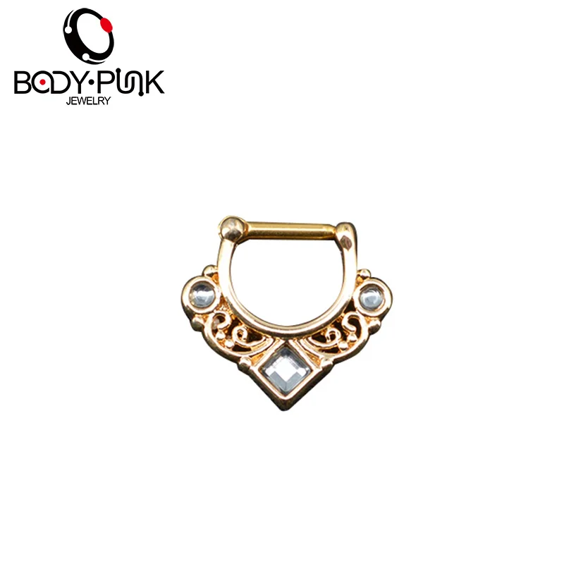 Кольцо для перегородки носа в стиле панк 14 г/16 г|nose earrings|nose ring fakenose hoop |