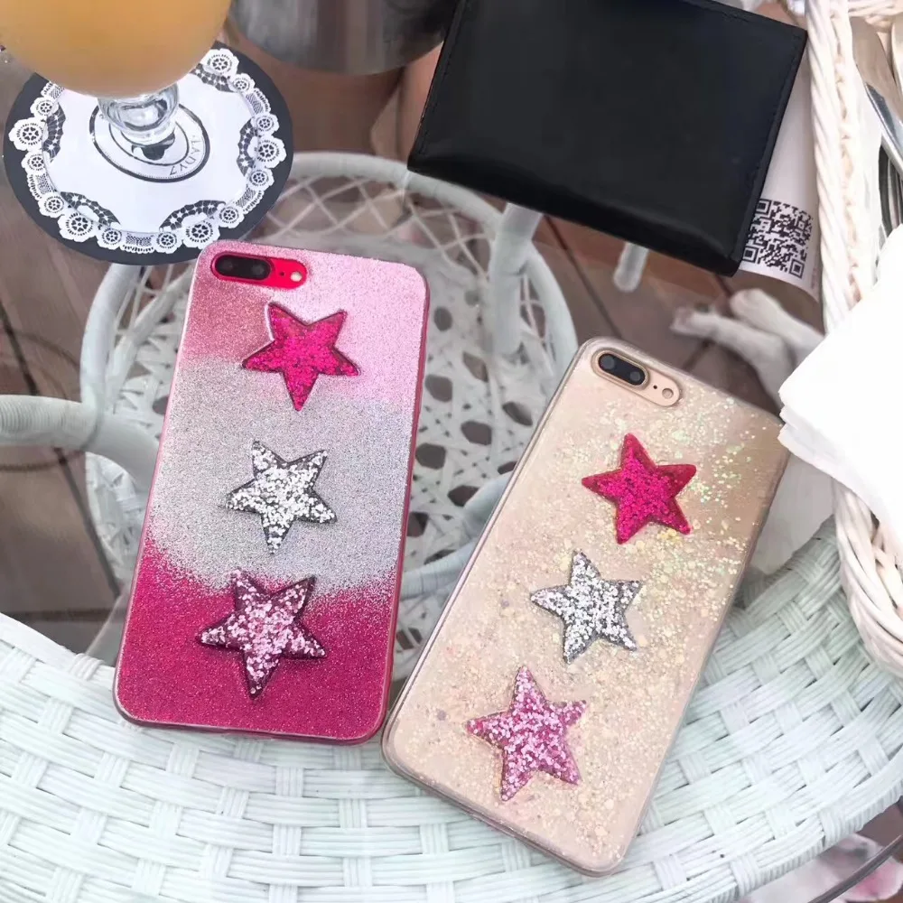 Япония Корея супер мило пятиконечная звезда постепенно меняется Цвет мерцающий