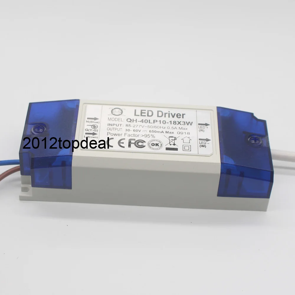 AC 85-265V 1-2x3w 2-4x3w 6-10x3w 10-18x3w 18-30x3w 600mA 650mA Светодиодный драйвер Трансформатор для