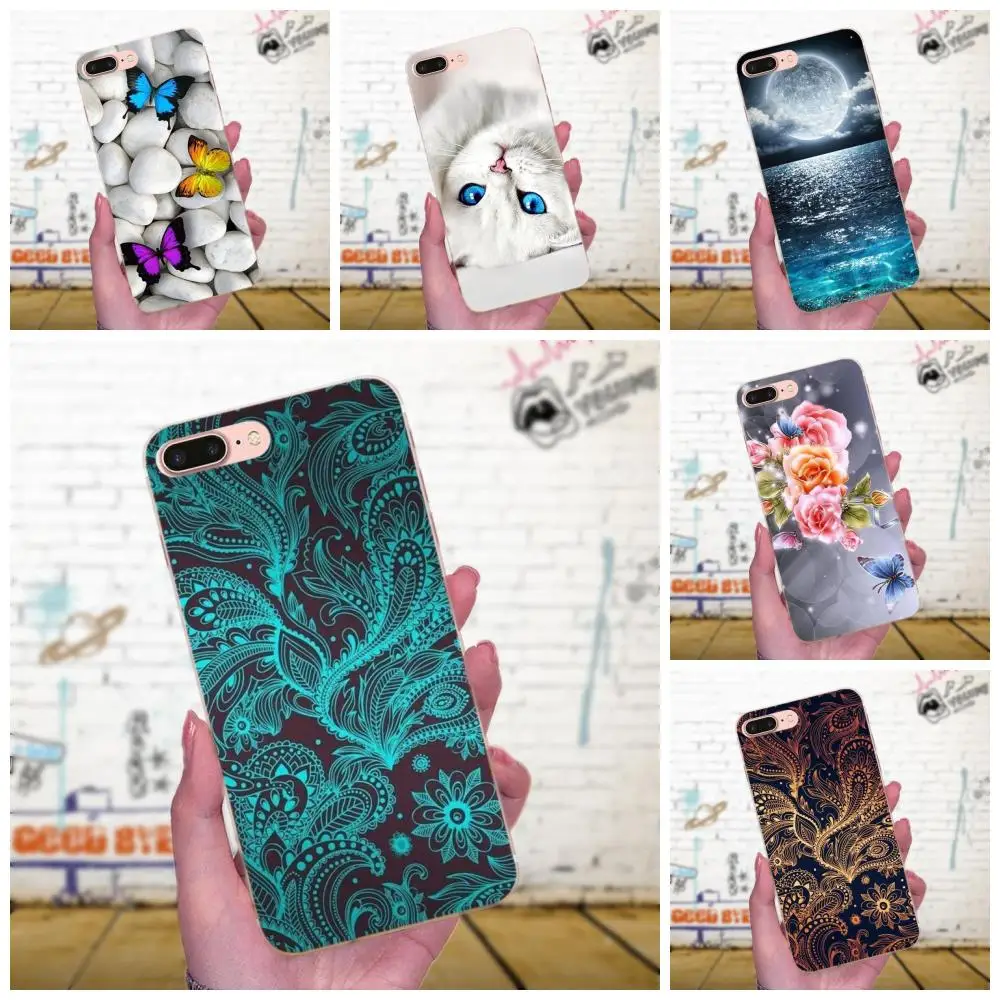 Красивый природный пейзаж милый чехол с животными для Galaxy A3 A5 A7 On5 On7 2015 2016 2017 Grand