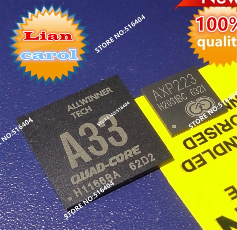 ALLWINNER cpu A33 + AXP223|cpu| |