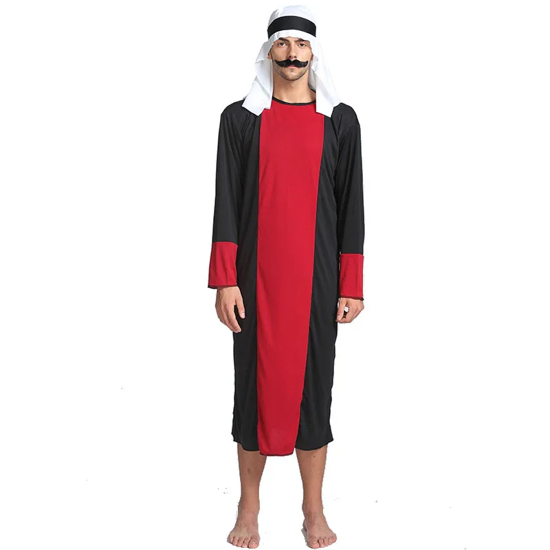 Арабская шляпа на Хэллоуин опора Дубаи принц мистический человек хакер ОАЭ белая