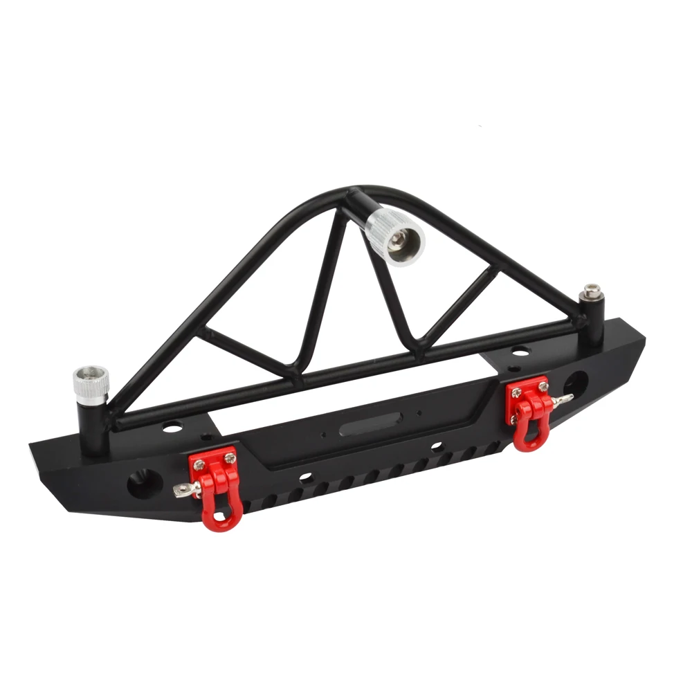 1/10 RC Crawler Metal Rear Bumper with Spare Tire Carrier LED for Axial SCX10 90046 car | Игрушки и хобби
