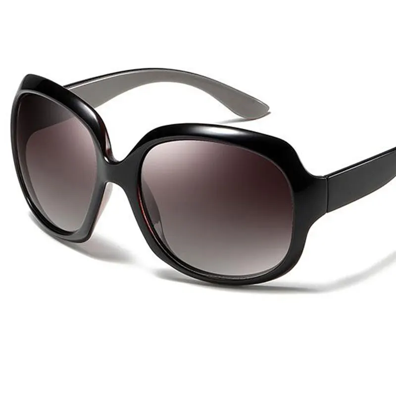 Модные негабаритные квадратные поляризационные солнцезащитные очки для женщин