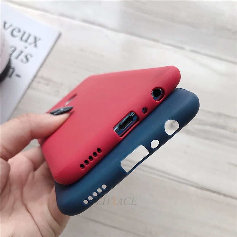 Матовый Силиконовый чехол для телефона на huawei P smart/psmart plus y7 y9 honor 10i карамельный цвет Мягкий ТПУ задний Чехол fundas