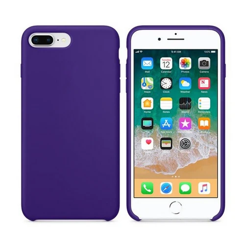 Ultra Violet Роскошный силиконовый чехол для iphone 6, 7, 8 plus, X, чехол карамельного цвета для iphone Xs max, Xr, чехол для телефона, без логотипа, приятный на ощупь - Цвет: Ultra Violet